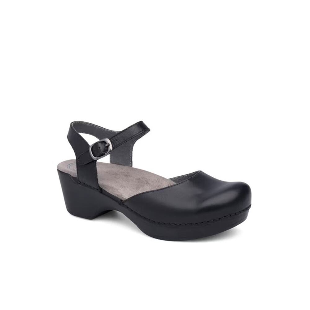 Dansko Sam Mary Jane Clog Black New Size 39 8.5